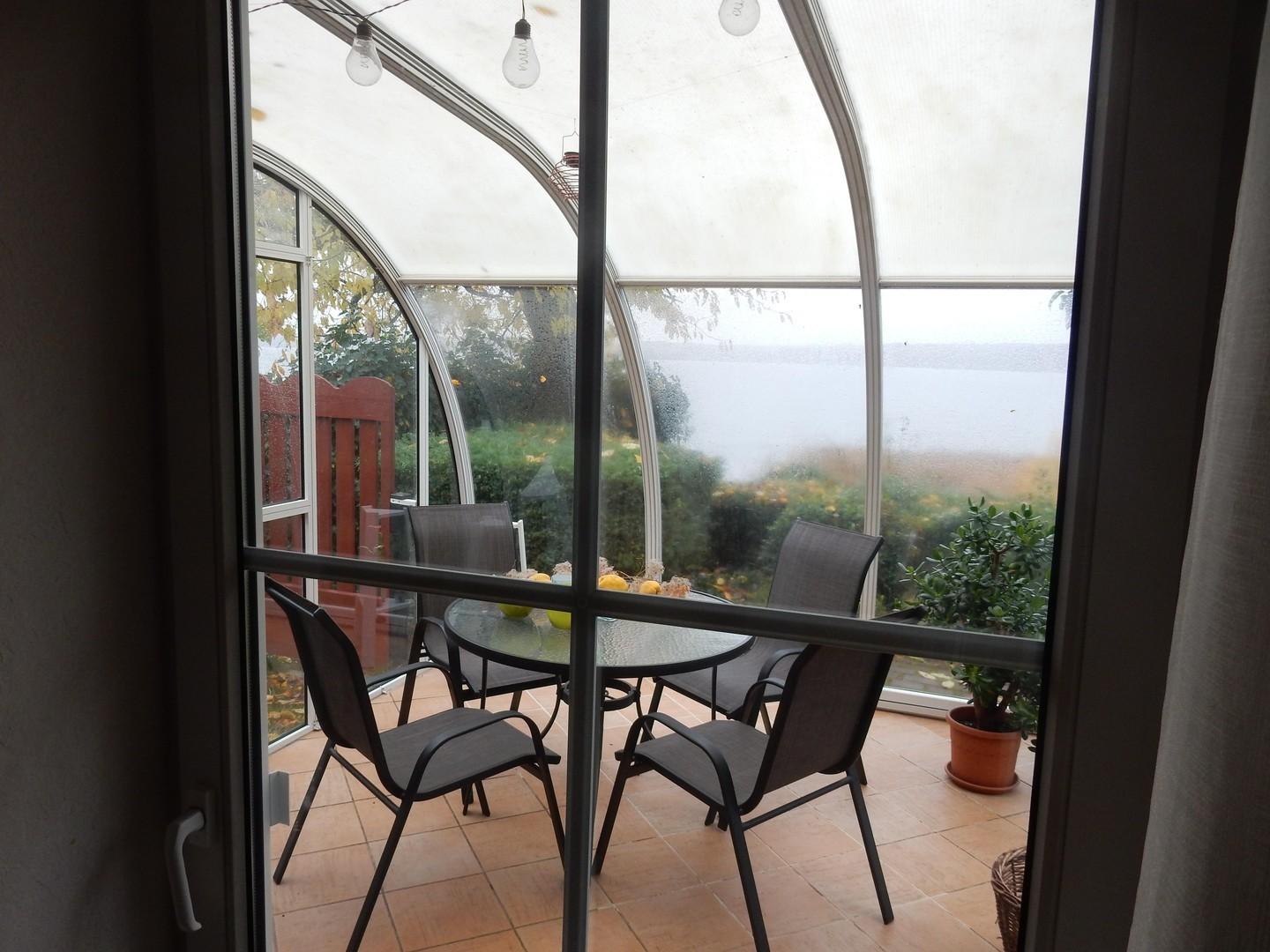 Blick auf den Wintergarten