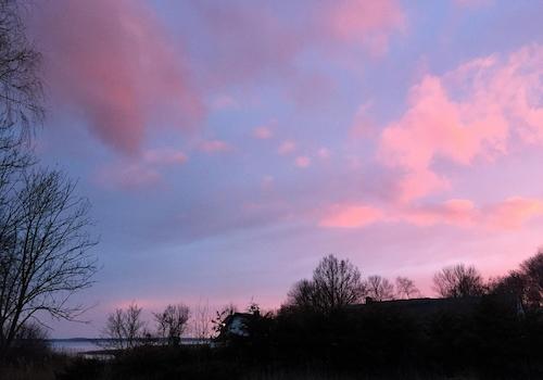 Abendstimmung am Haus