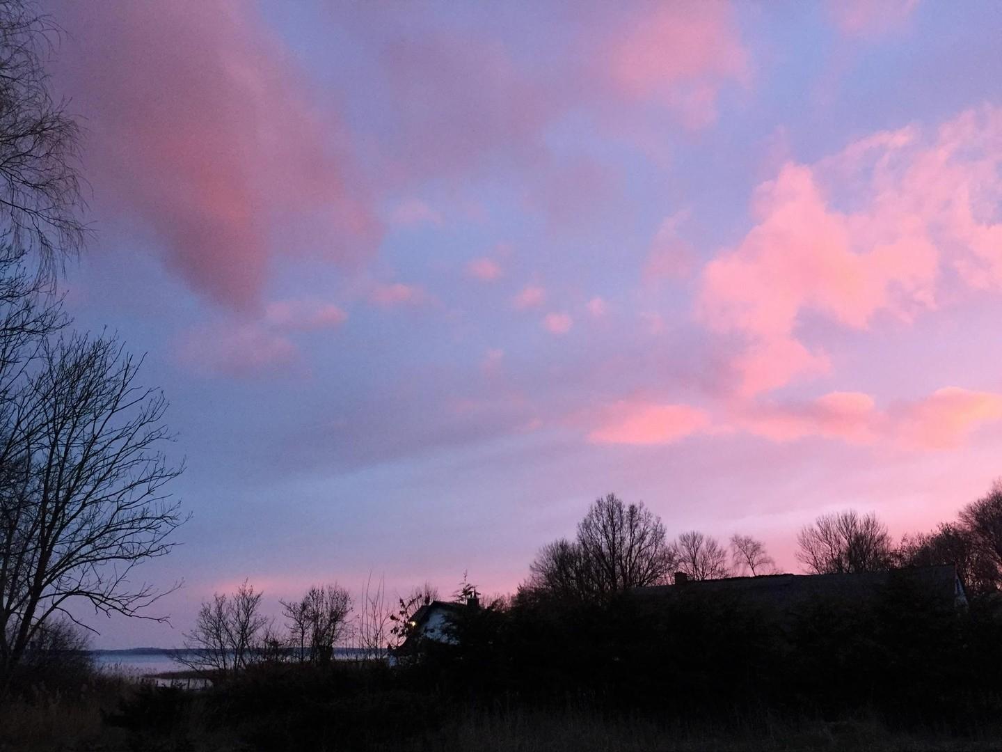 Abendstimmung am Haus