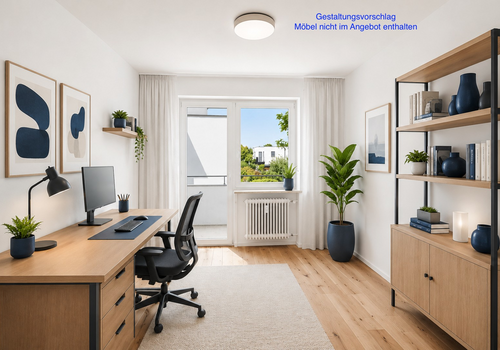 Büro möbliert
