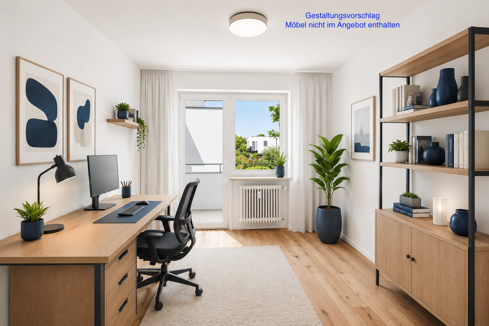 Büro möbliert