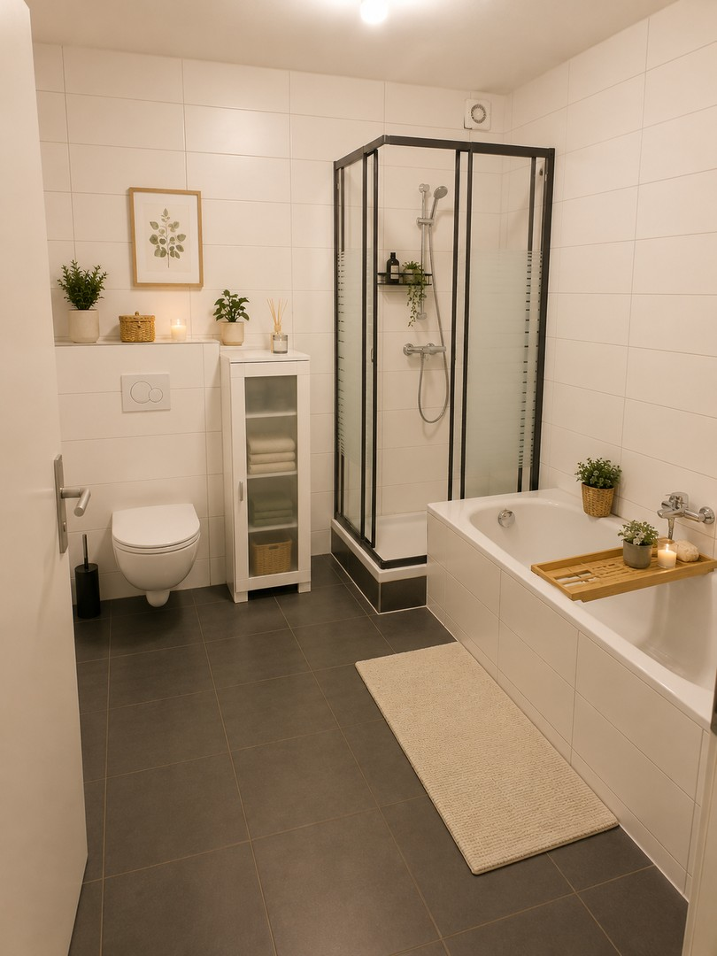 Badezimmer mit separate Dusche