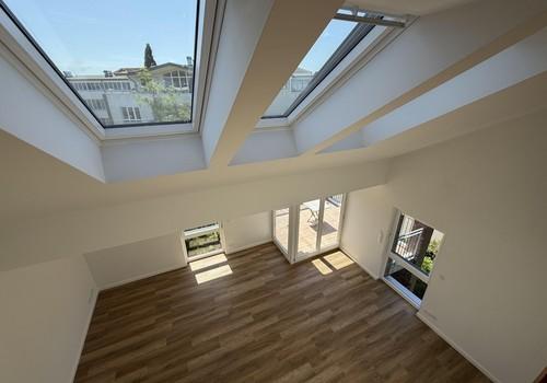 Blick aufs Wohnzimmer 