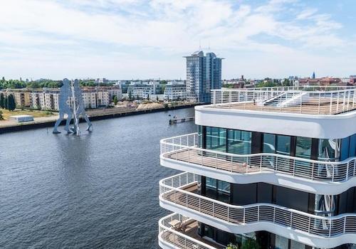Blick von der Dachterrasse