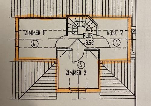 Grundriss oberes Geschoss