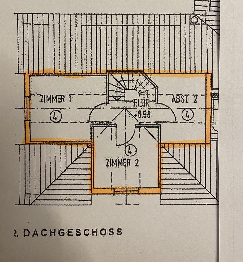 Grundriss oberes Geschoss