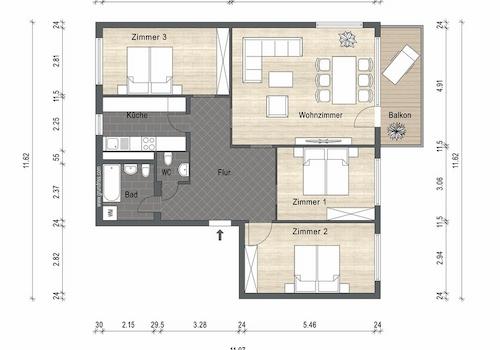 Grundrissplan