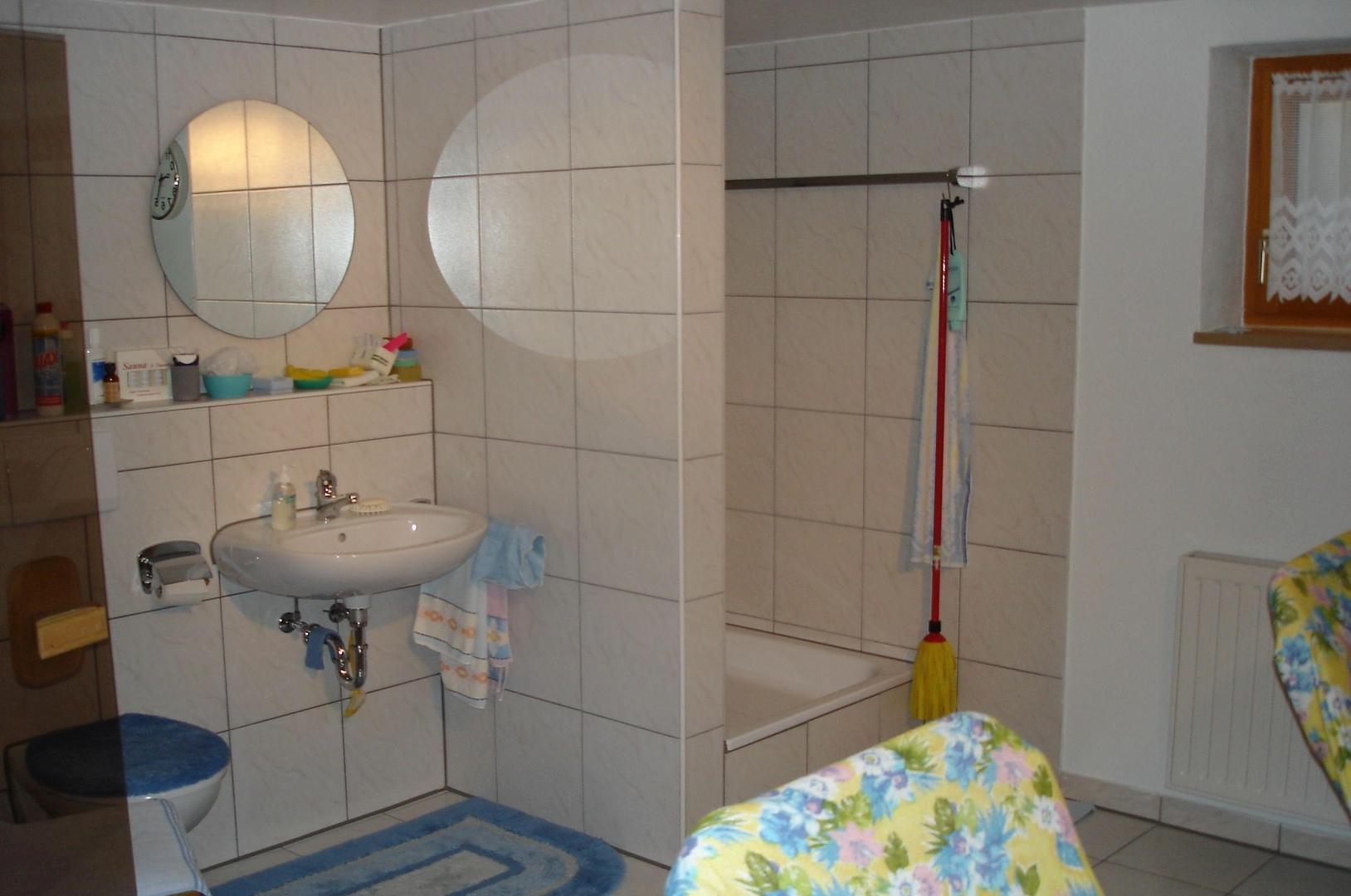 Keller mit Dusche, WC