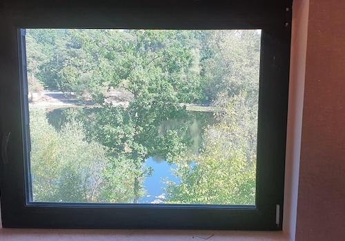 Blick auf den See vom Haus