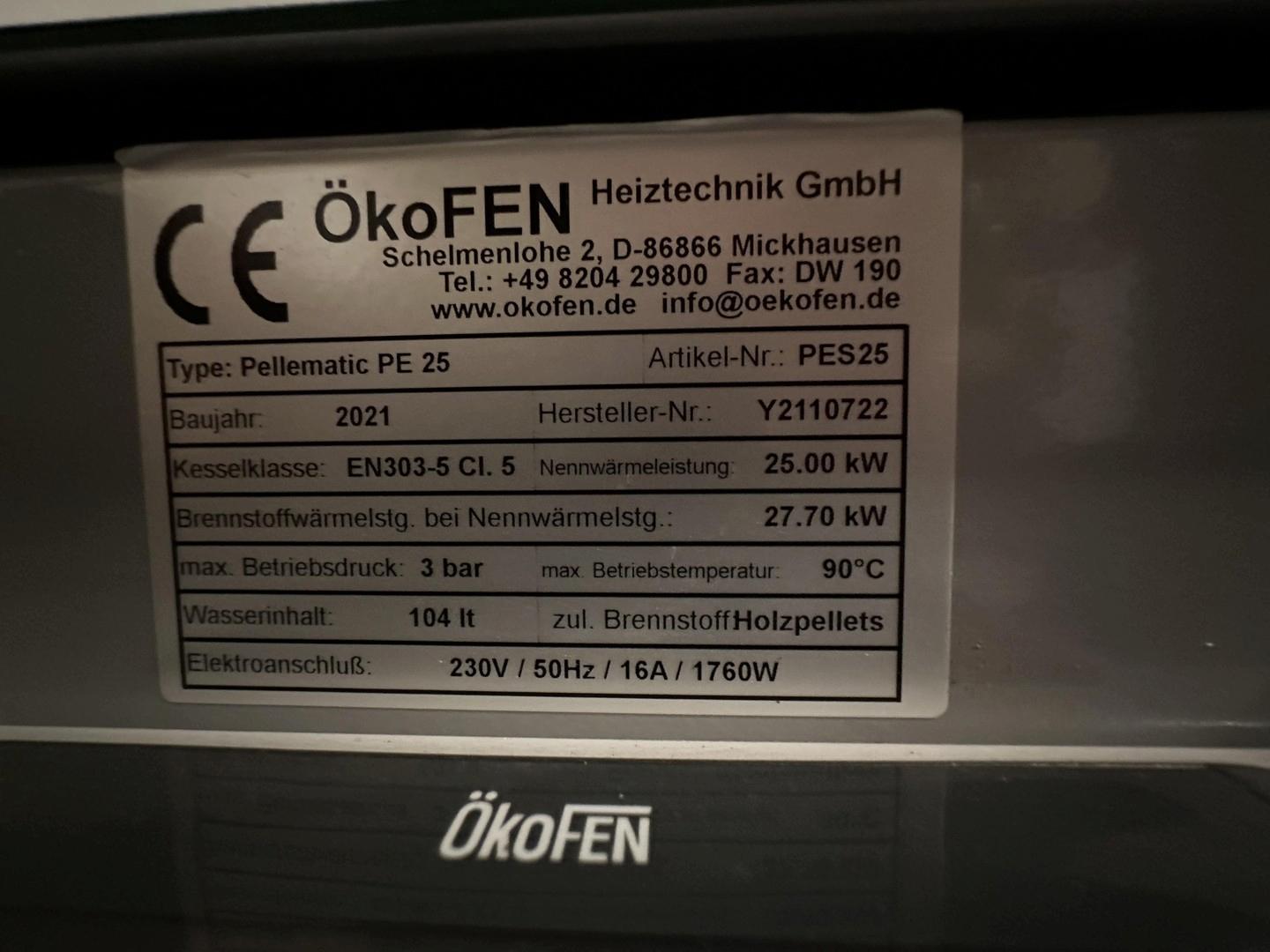 Typenschild Heizung