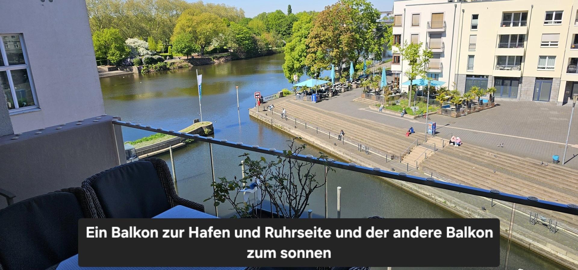 Balkon Hafenseite