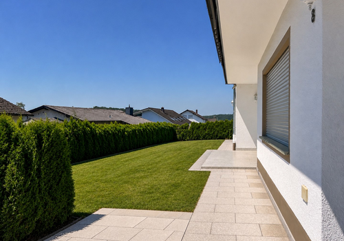 Terrasse mit Garten im EG
