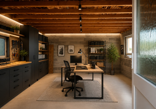 Studio über Garage (generiert)