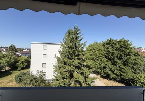 Blick vom Balkon