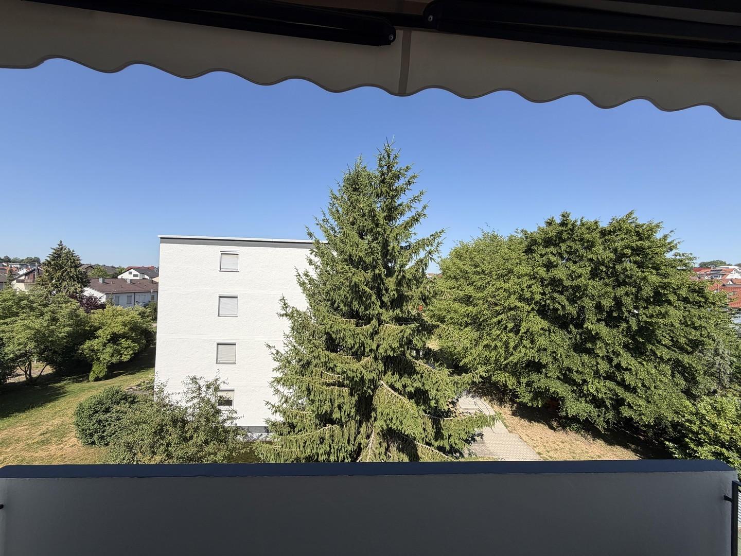 Blick vom Balkon