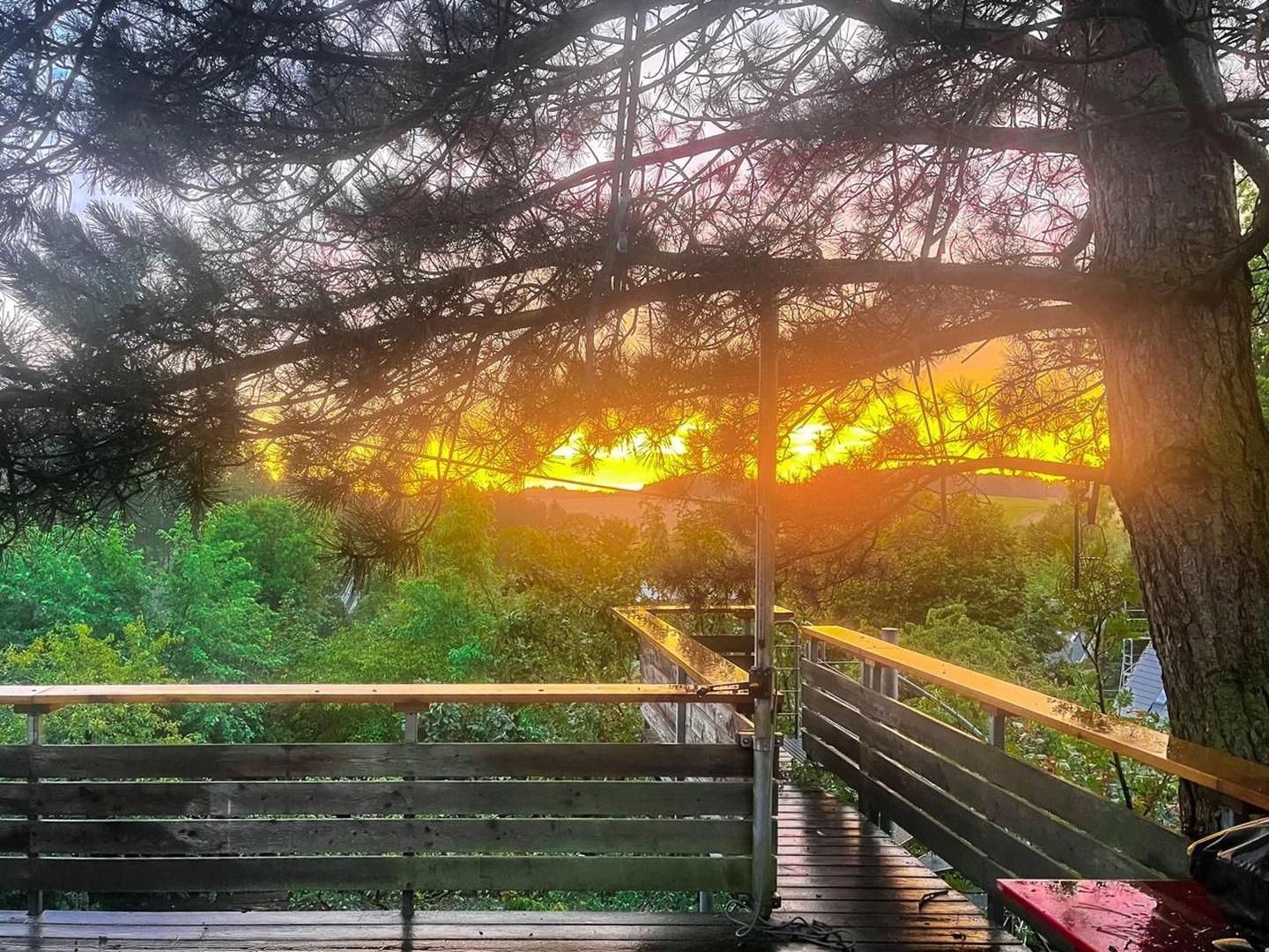 Sonnenuntergang von Terrasse