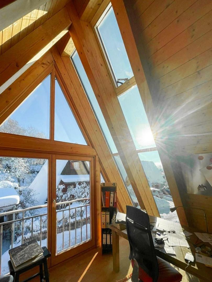 Blick Südosten im Winter 1. OG