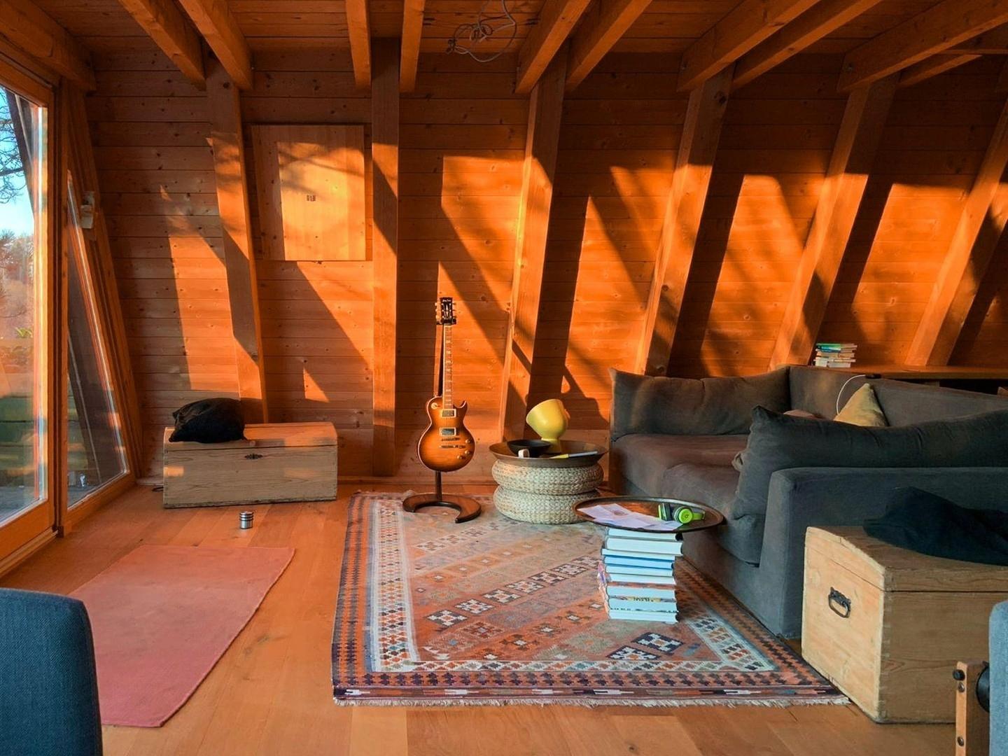 Wohnzimmer in Abendsonne