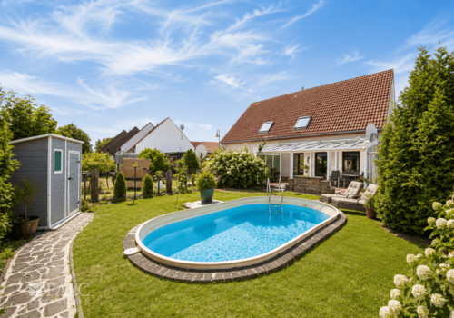 Garten mit Pool