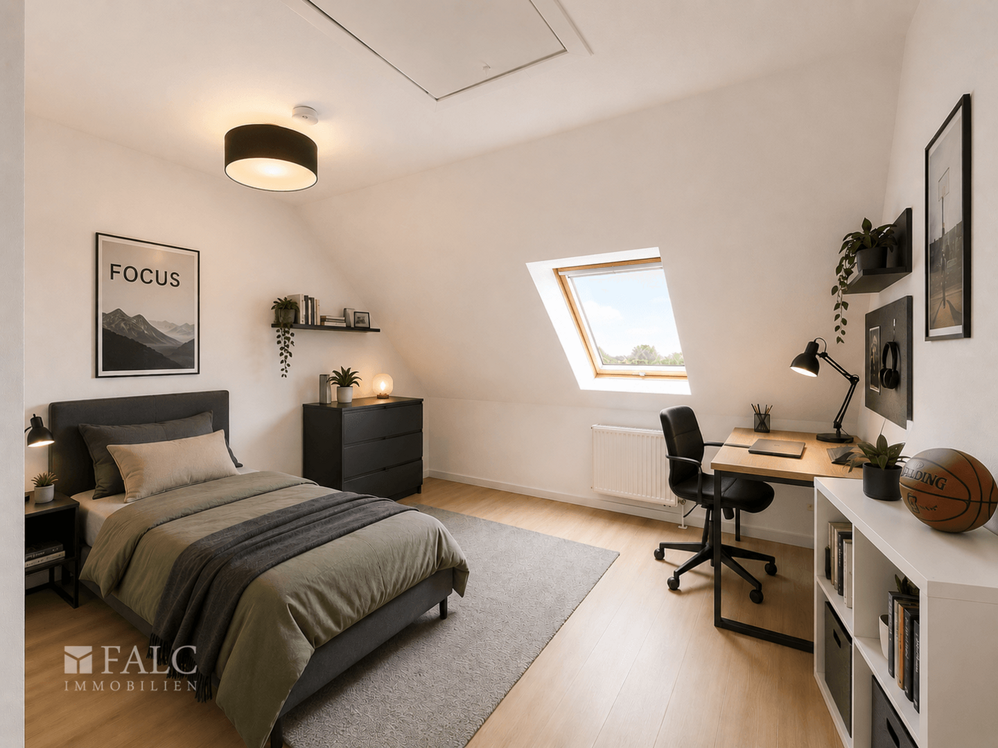 Schlafzimmer virtualisiert