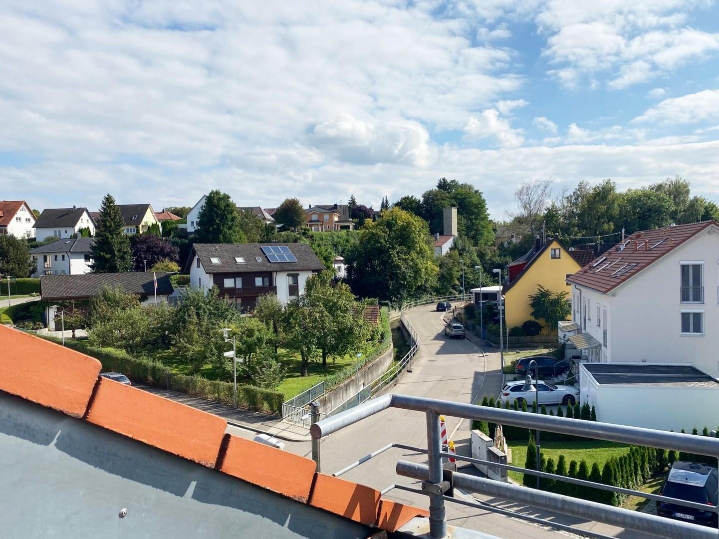 Blick vom Balkon