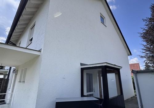 Seitenansicht mit Windfang