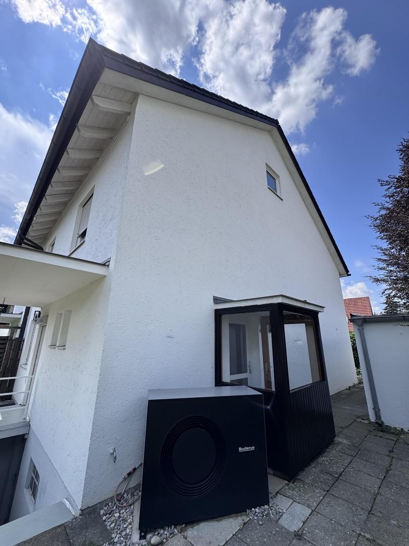 Seitenansicht mit Windfang