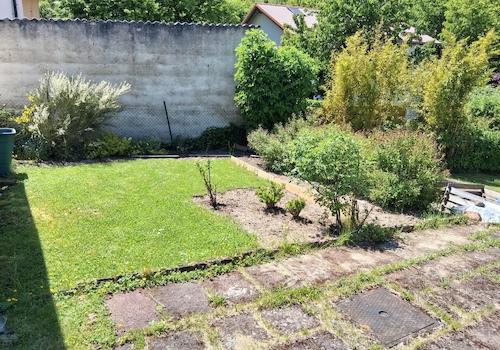 Garten hinter Anbau