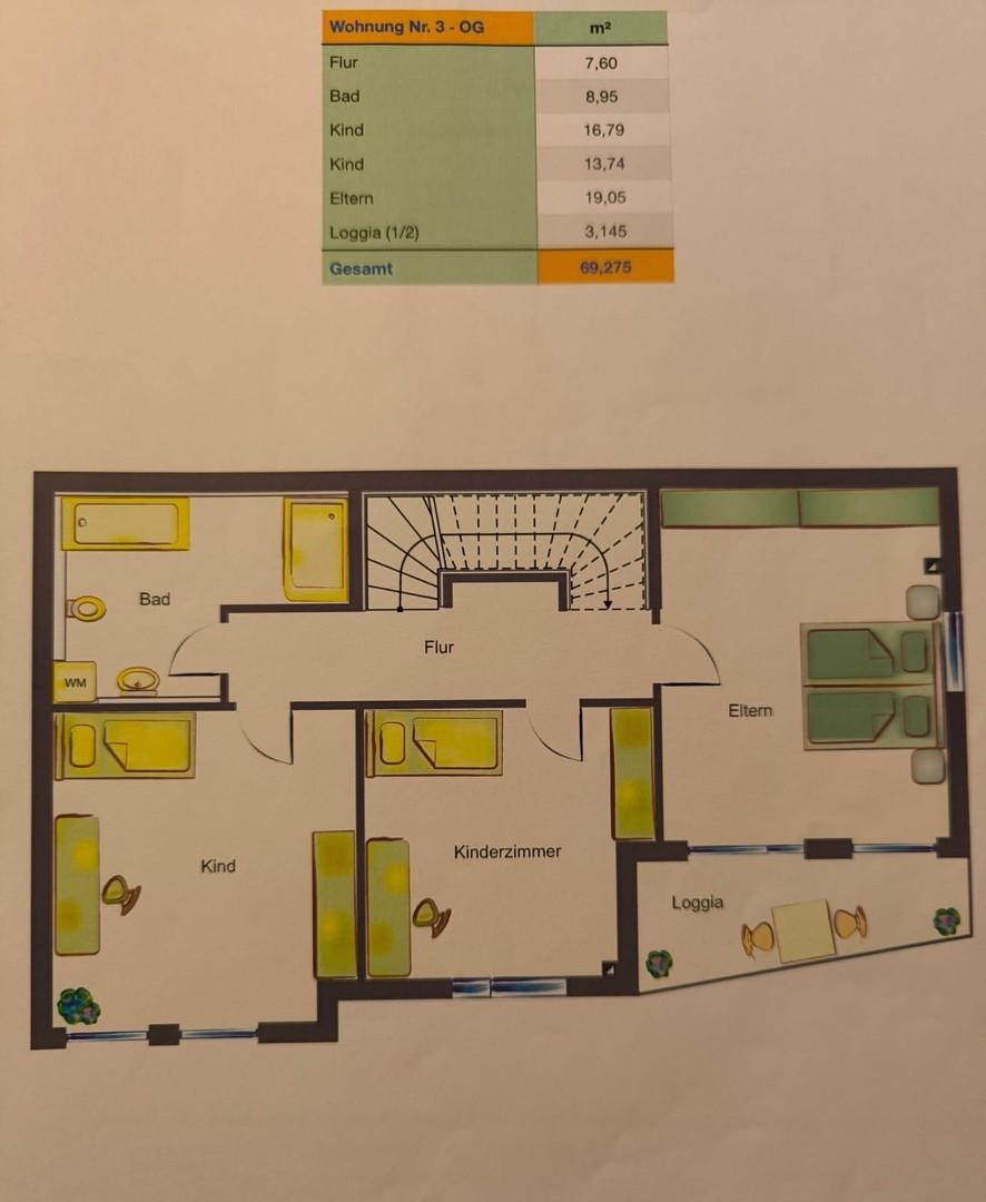 Grundriss Obergeschoss