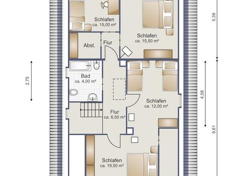 Grundriss Dachgeschoss