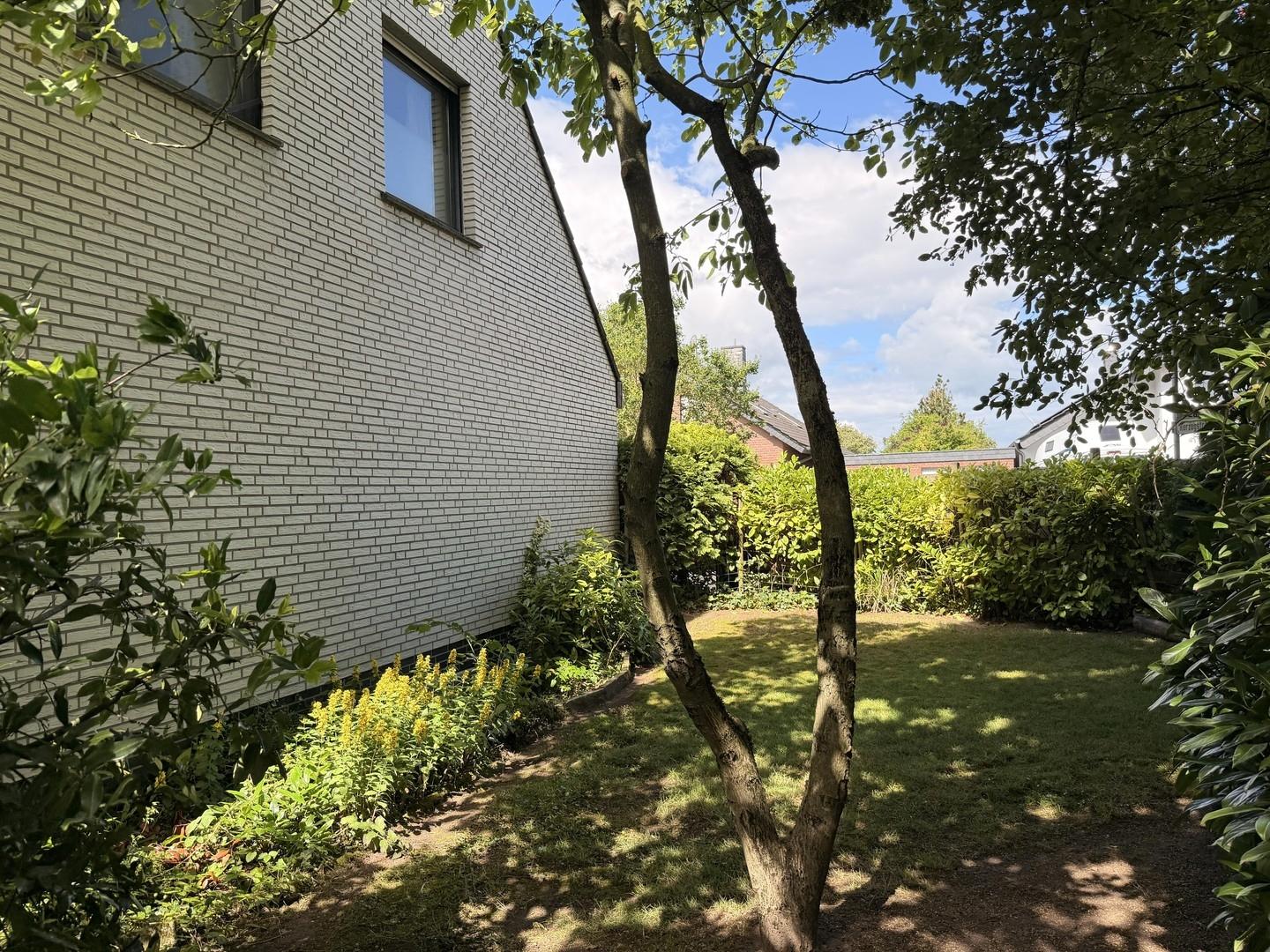 Der Bereich links am Haus