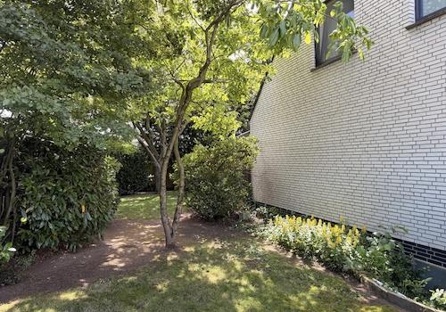 Der Garten ist uneinsehbar