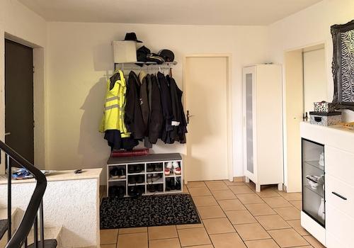 Der Treppenaufgang i.d. Diele