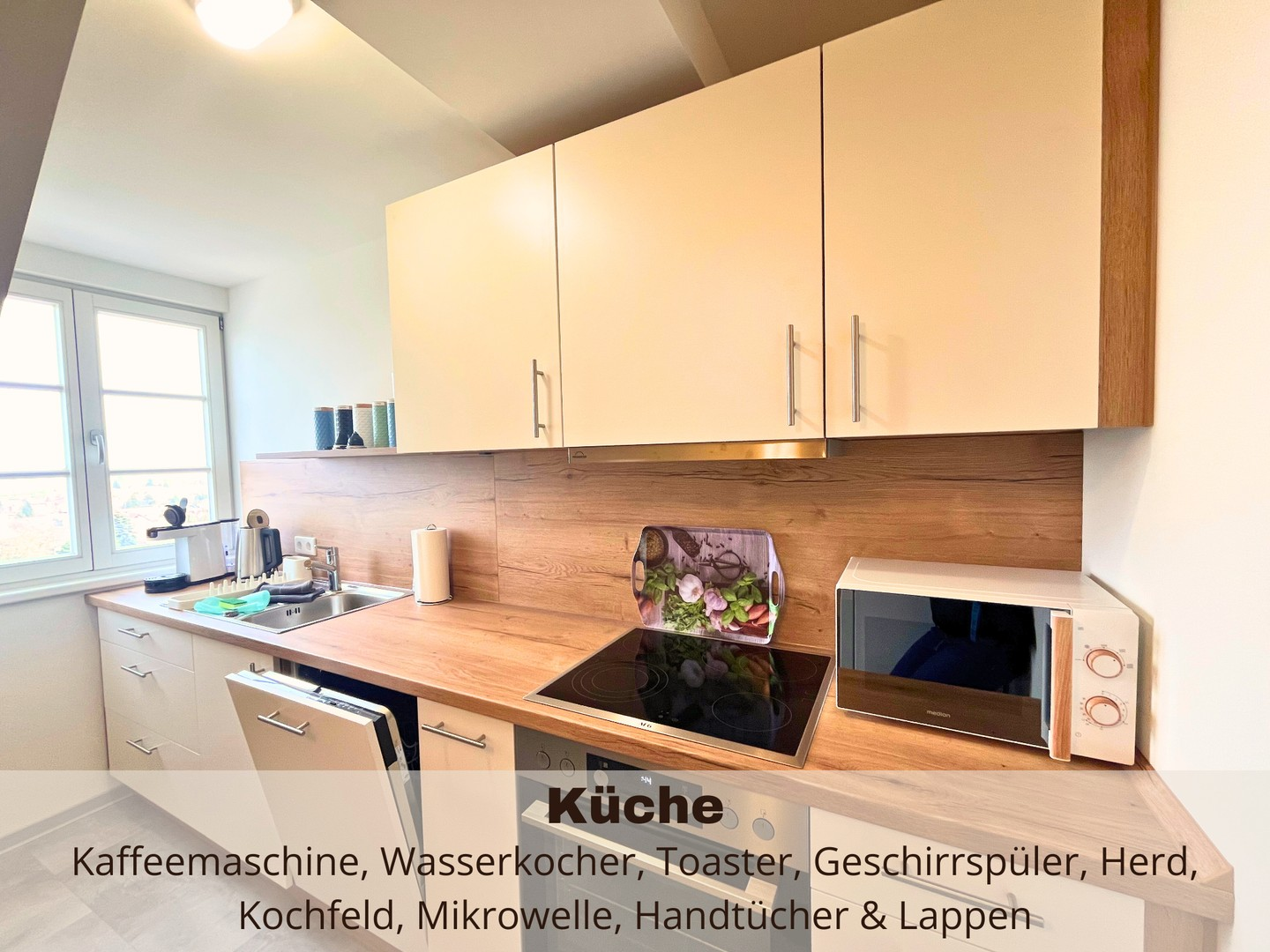 voll ausgestattete Küche
