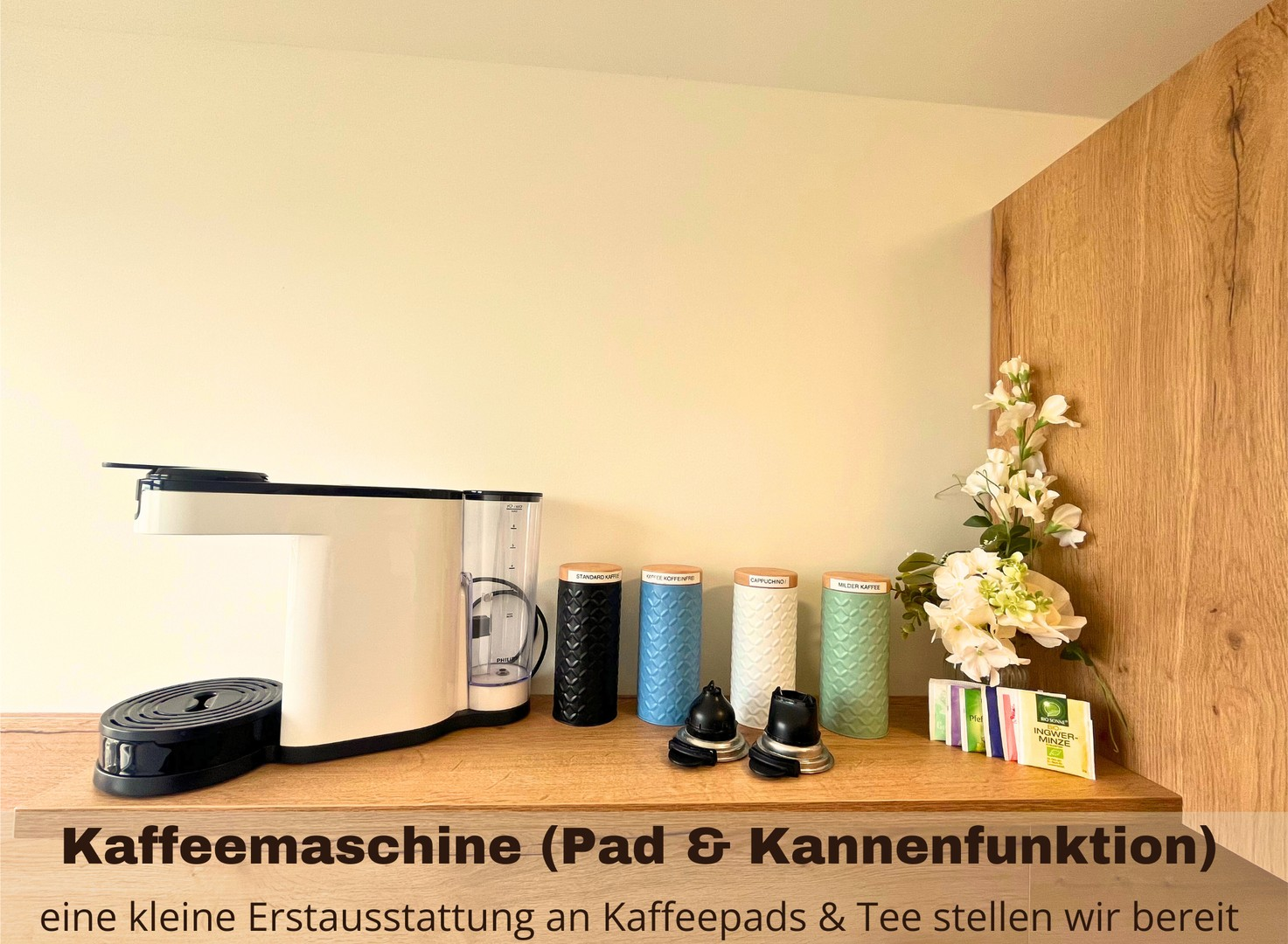 Küche-selbst Kaffeepads vorhan