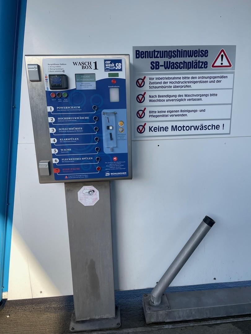 Bedienautomat Waschbox