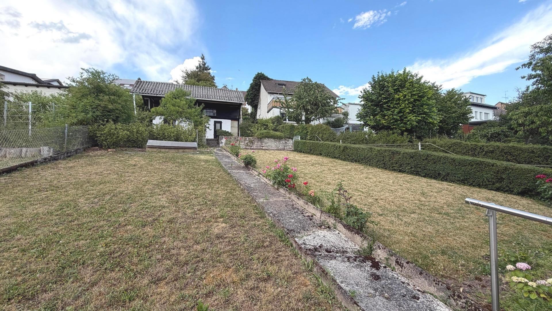 Garten mit Schuppen