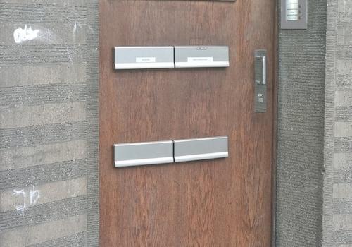 Haustür m Edelstahl Briefk.