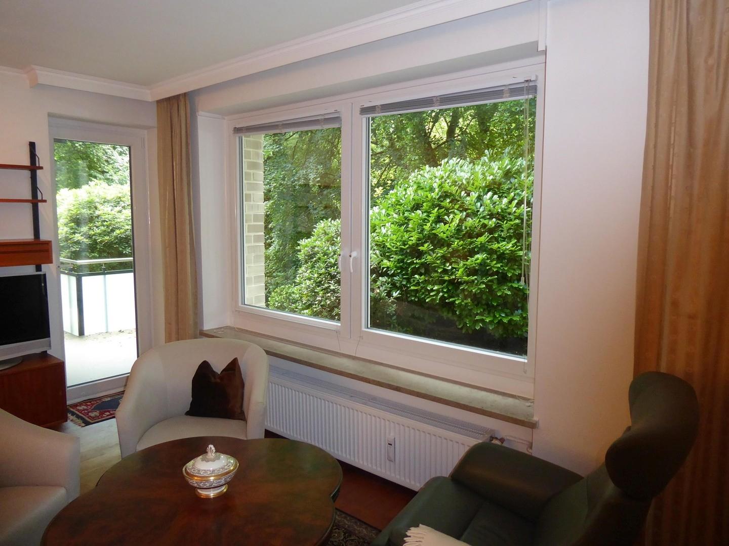 Wohnzimmerfenster, Balkontür
