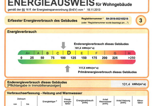 Energieausweis alt