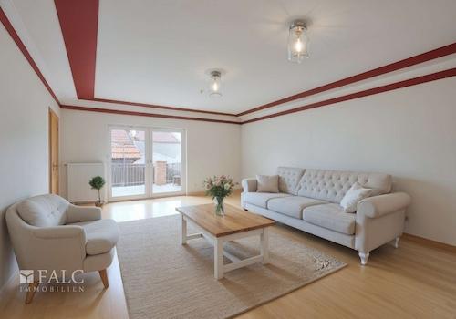Gestaltungsvorschlag: Wohnzimmer Anbau II - (KI generiert)