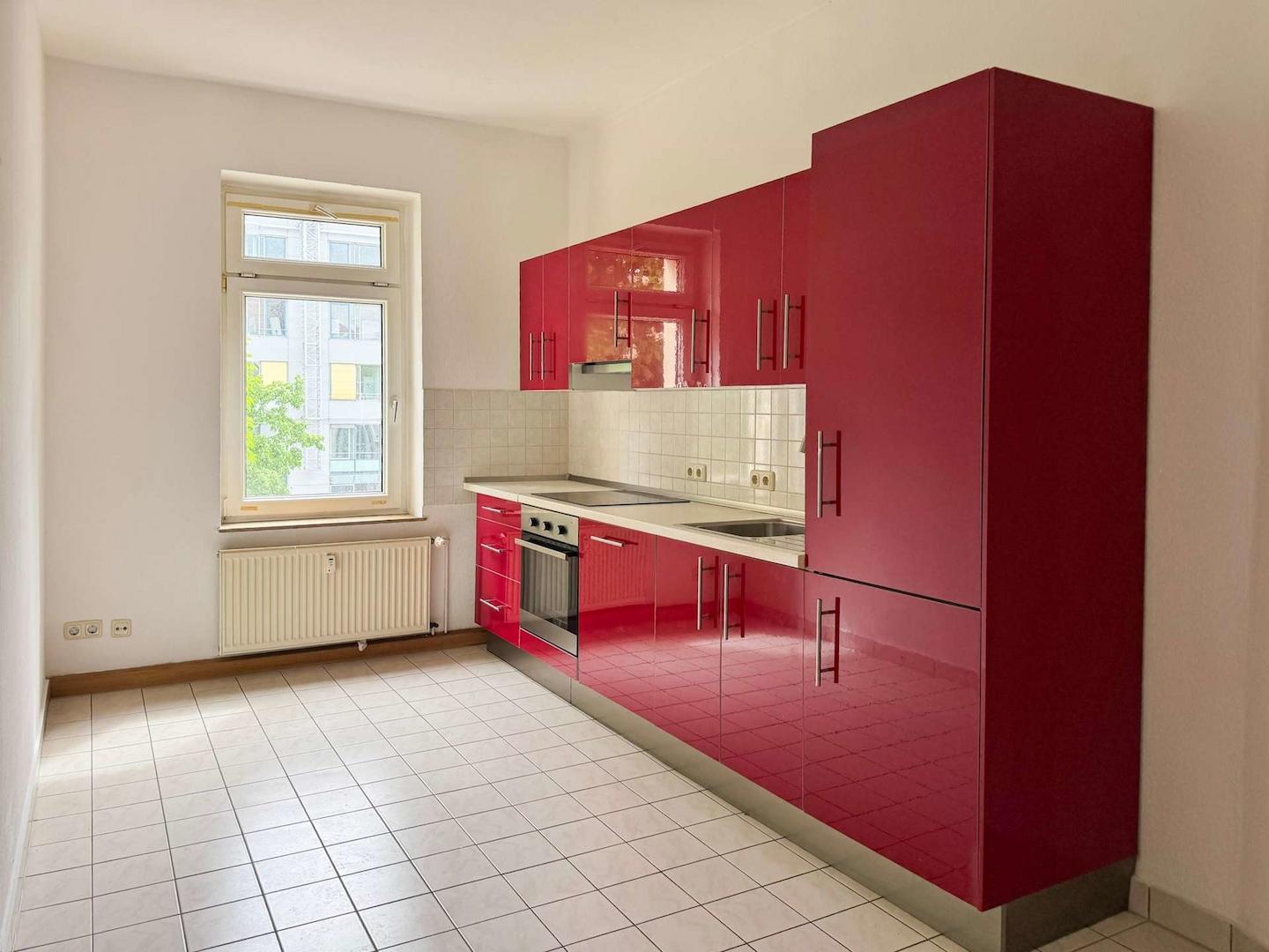 Küche mit Einbauküche