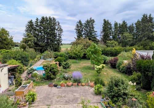 Garten von oben