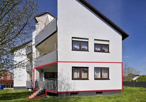 Rückansicht Gebäude