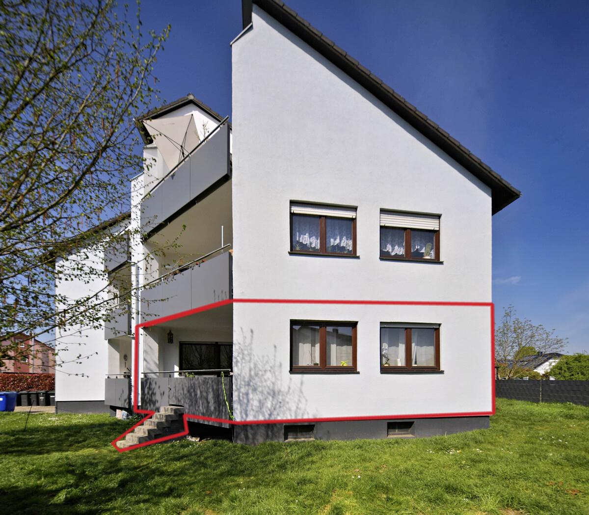 Rückansicht Gebäude