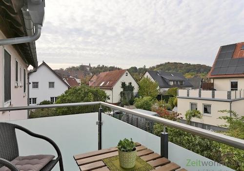 Balkonausblick im Herbst