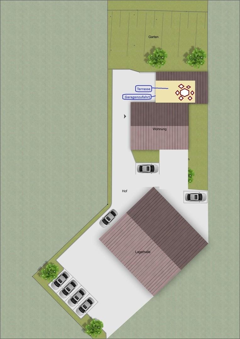 Lageplan des Grundstücks