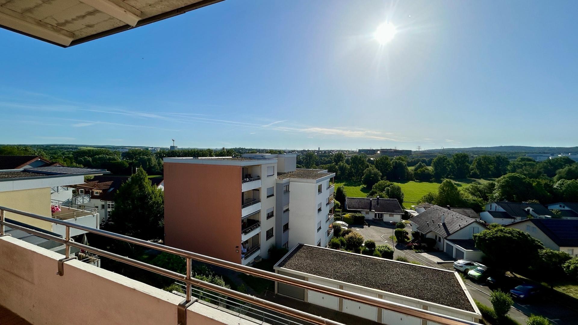 Aussicht vom Balkon