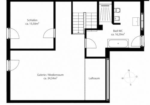 Grundriss Dachgeschoss