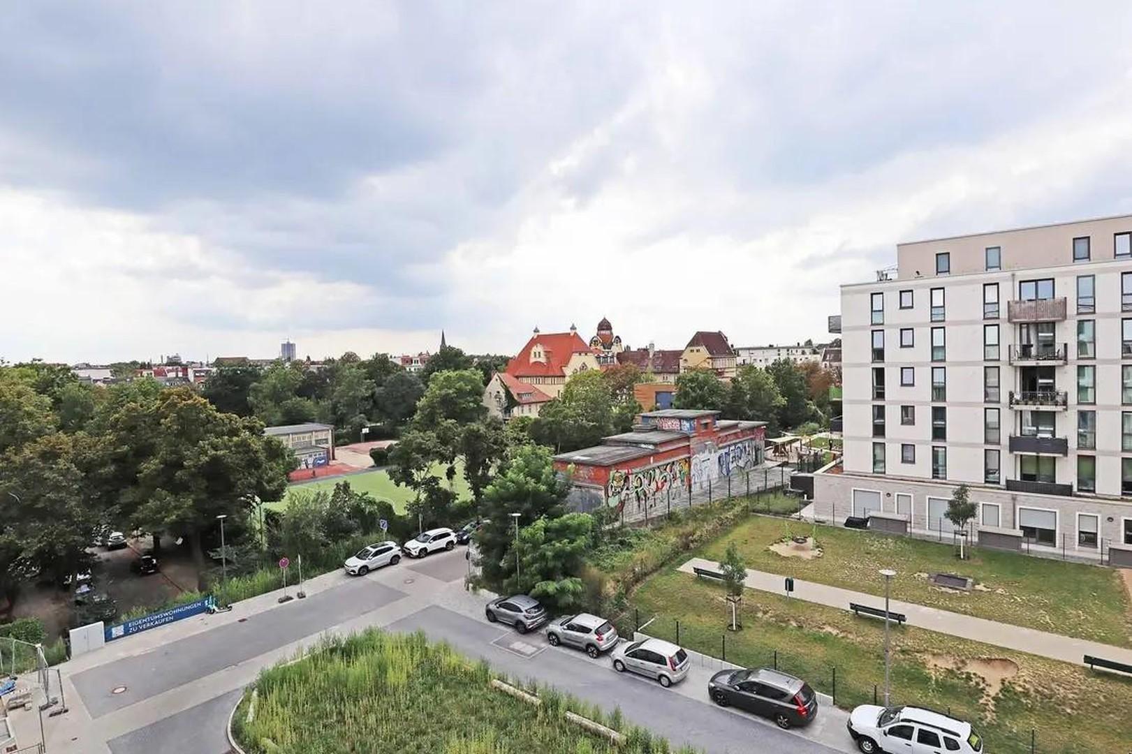 Ausblick vom Balkon